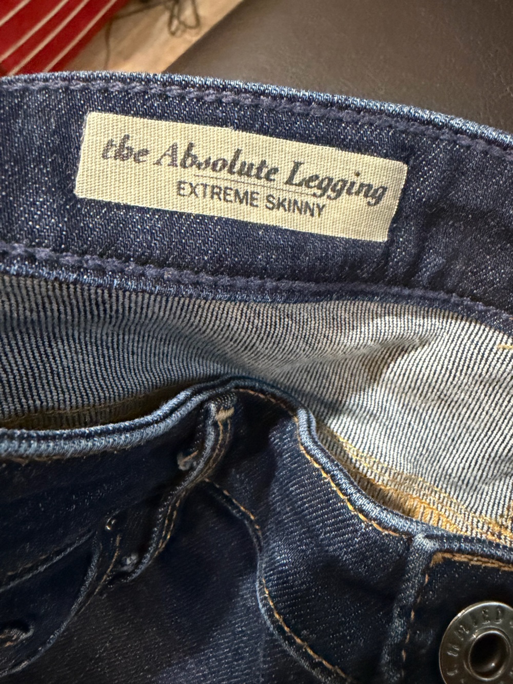 AG Adriano Goldschmied The Absolute Legging Skinny Jeans Women’s 32R Dark Wash - Picture 7 of 10